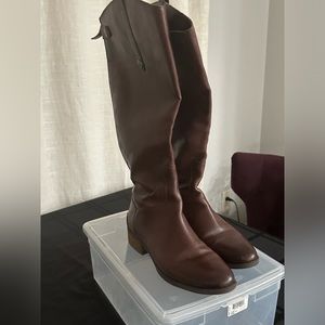Sam Edelman Penny wide calf riding boots in mahogany, size 8.5